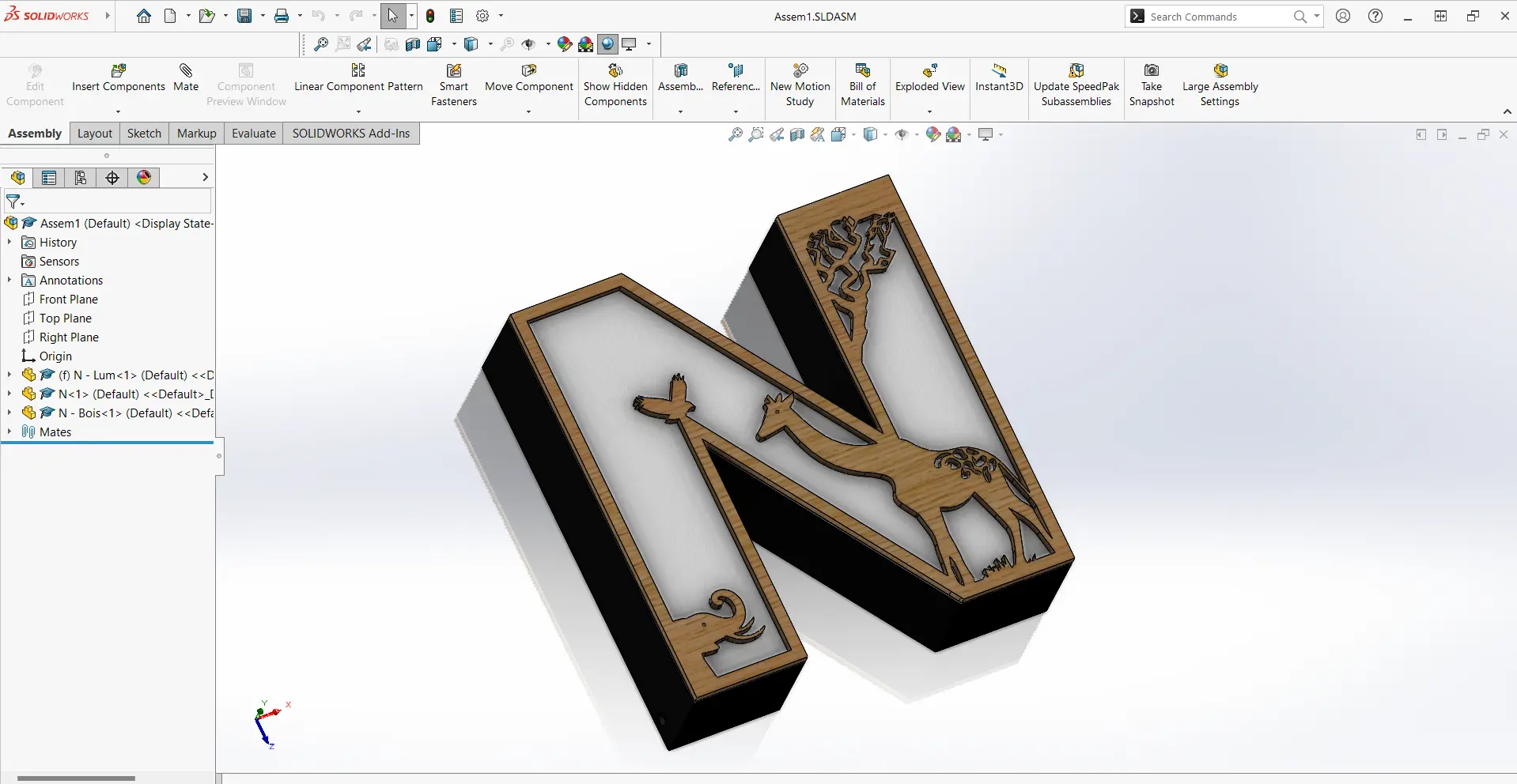 SolidWorks model